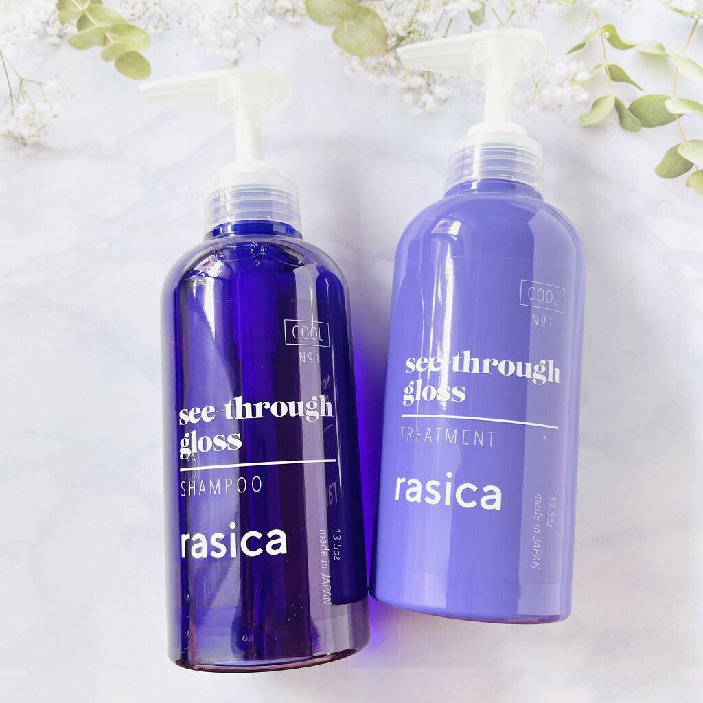 シースルーグロスシャンプー／トリートメント/rasica/市販シャンプーを使ったクチコミ（1枚目）
