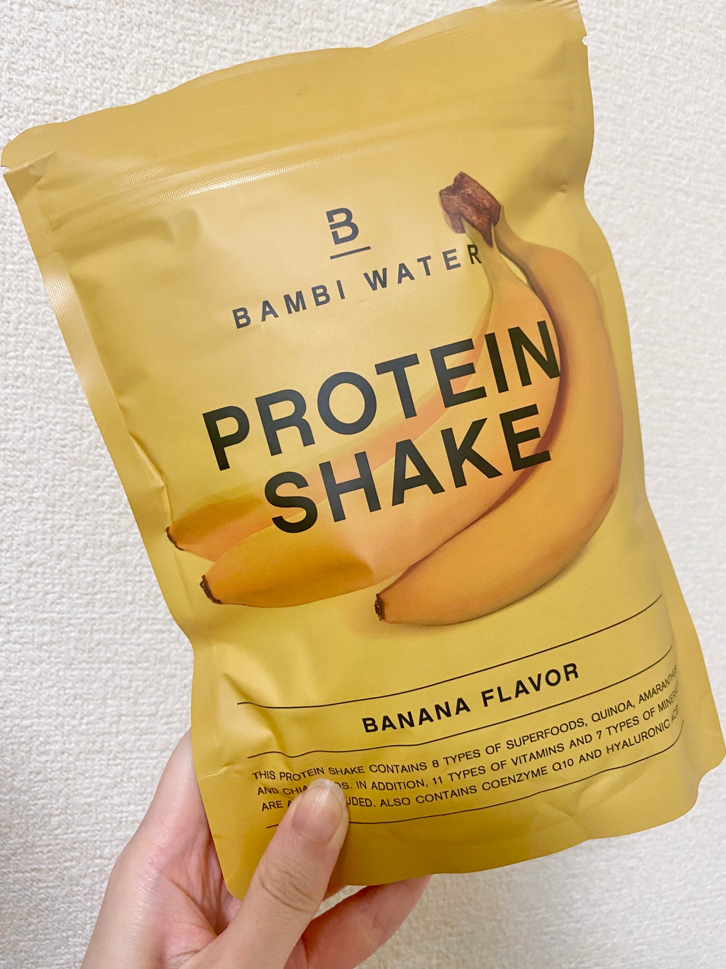 プロテインシェイク バナナ/BAMBI WATER/ソイプロテインを使ったクチコミ(1枚目)