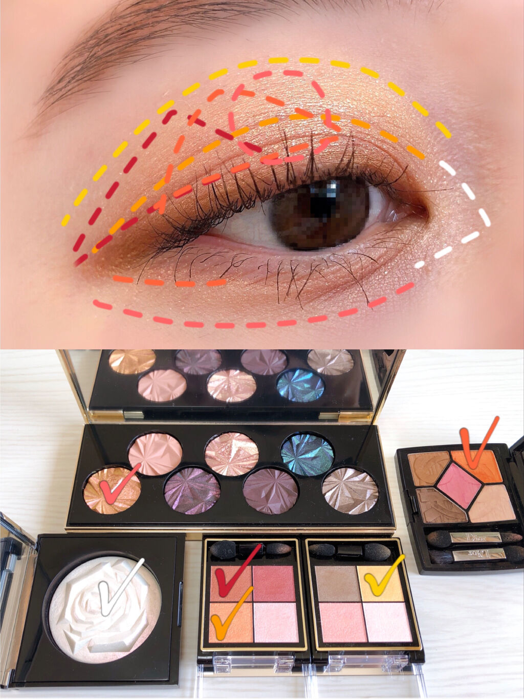 ラ ローズ ハイライター/LANCOME/パウダーハイライトを使ったクチコミ（2枚目）