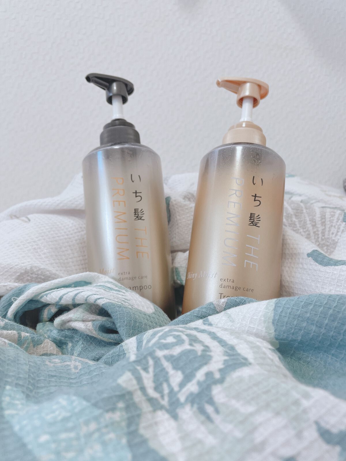 THE PREMIUM エクストラダメージケアシャンプー/トリートメント(シャイニーモイスト)/いち髪/市販シャンプーを使ったクチコミ(1枚目)