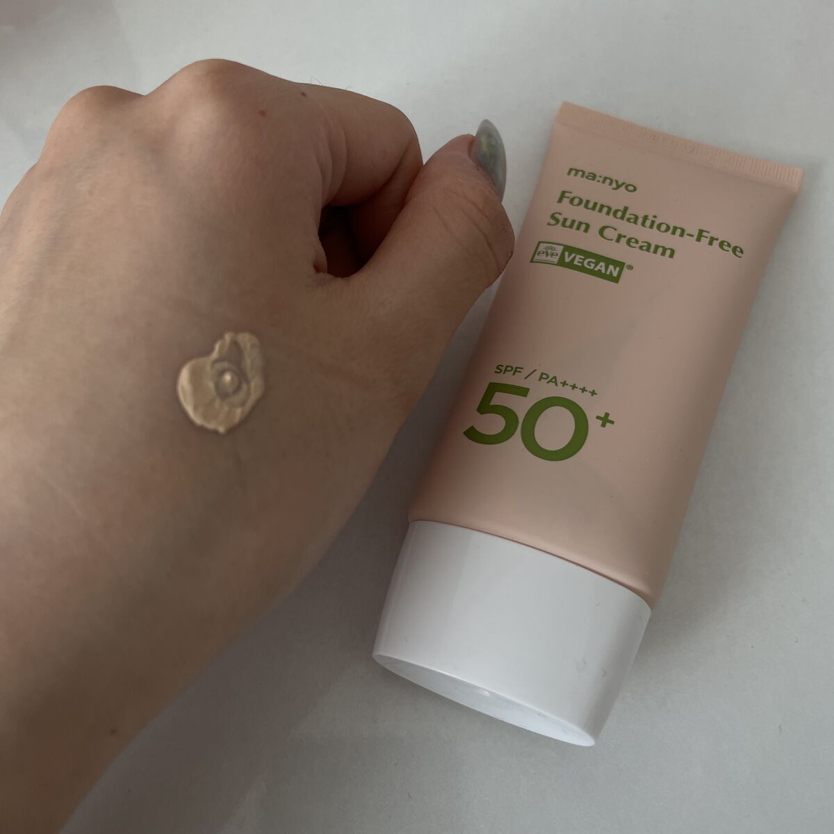 ファンデフリー サンクリーム/manyo/日焼け止めクリームを使ったクチコミ（2枚目）