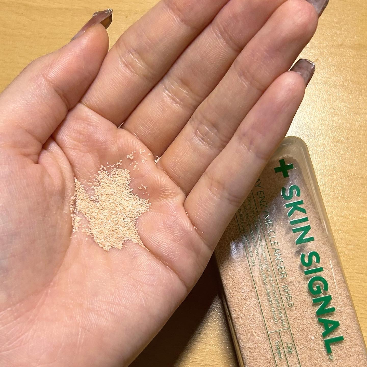 ピンククレイ酵素クレンザー/SKIN SIGNAL/洗顔パウダーを使ったクチコミ（3枚目）