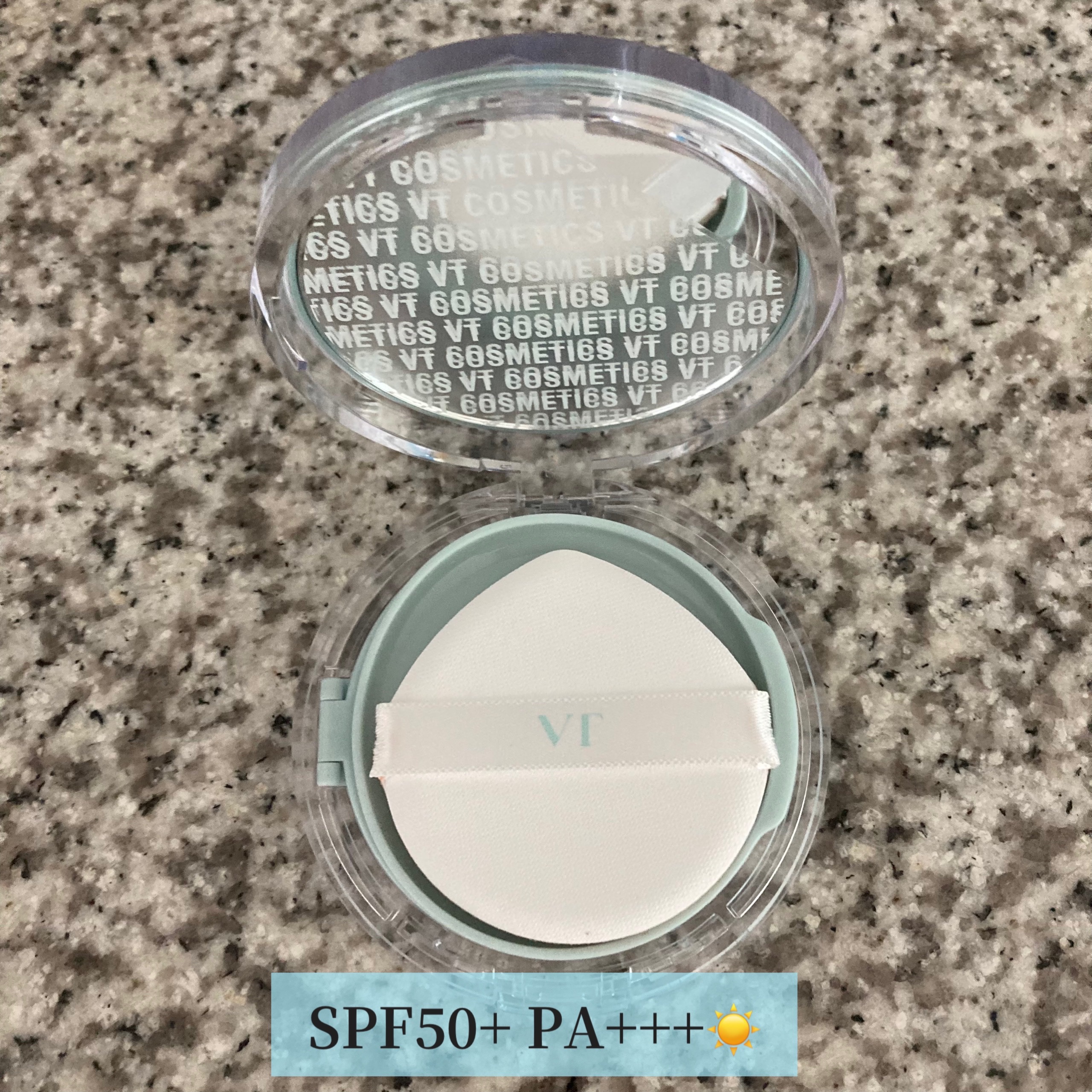 PDRN エッセンスグロウサンパクト/VT/日焼け止めクリームを使ったクチコミ（2枚目）