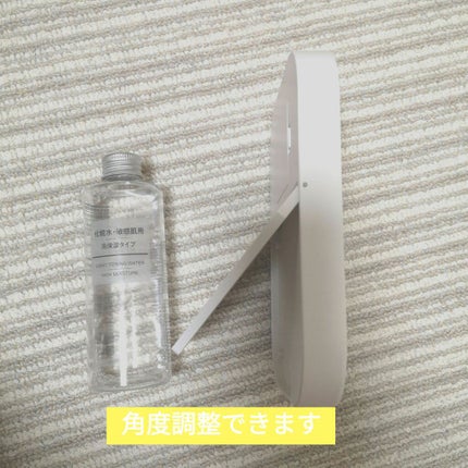 枠が光るLED付ミラー スクエア/DAISO/その他化粧小物を使ったクチコミ(3枚目)