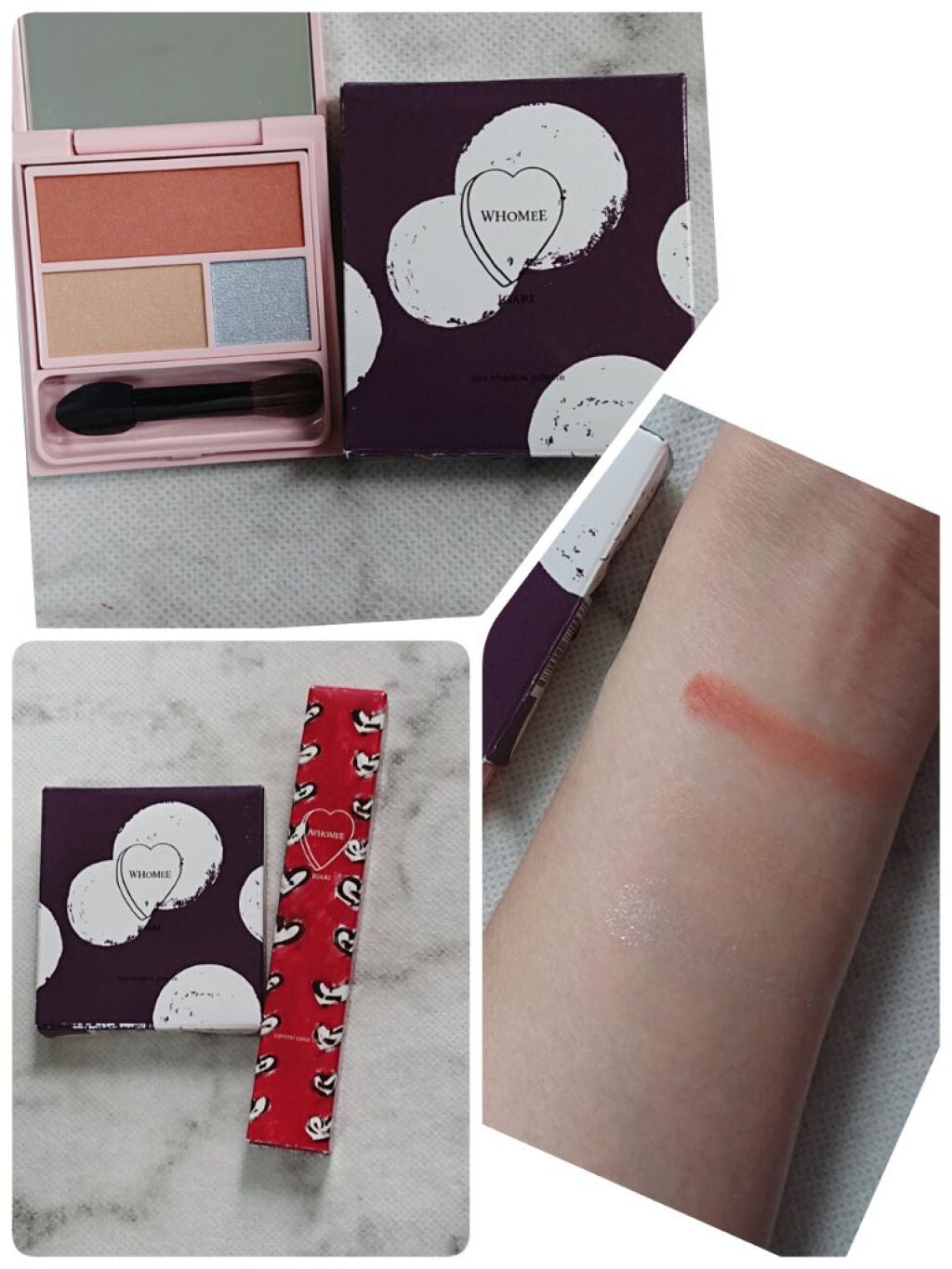 フーミー アイシャドウパレット/WHOMEE/アイシャドウパレットを使ったクチコミ(3枚目)