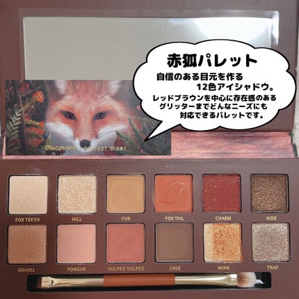 エクスプローラ12色 動物アイシャドウパレット/PERFECT DIARY/アイシャドウパレットを使ったクチコミ(6枚目)