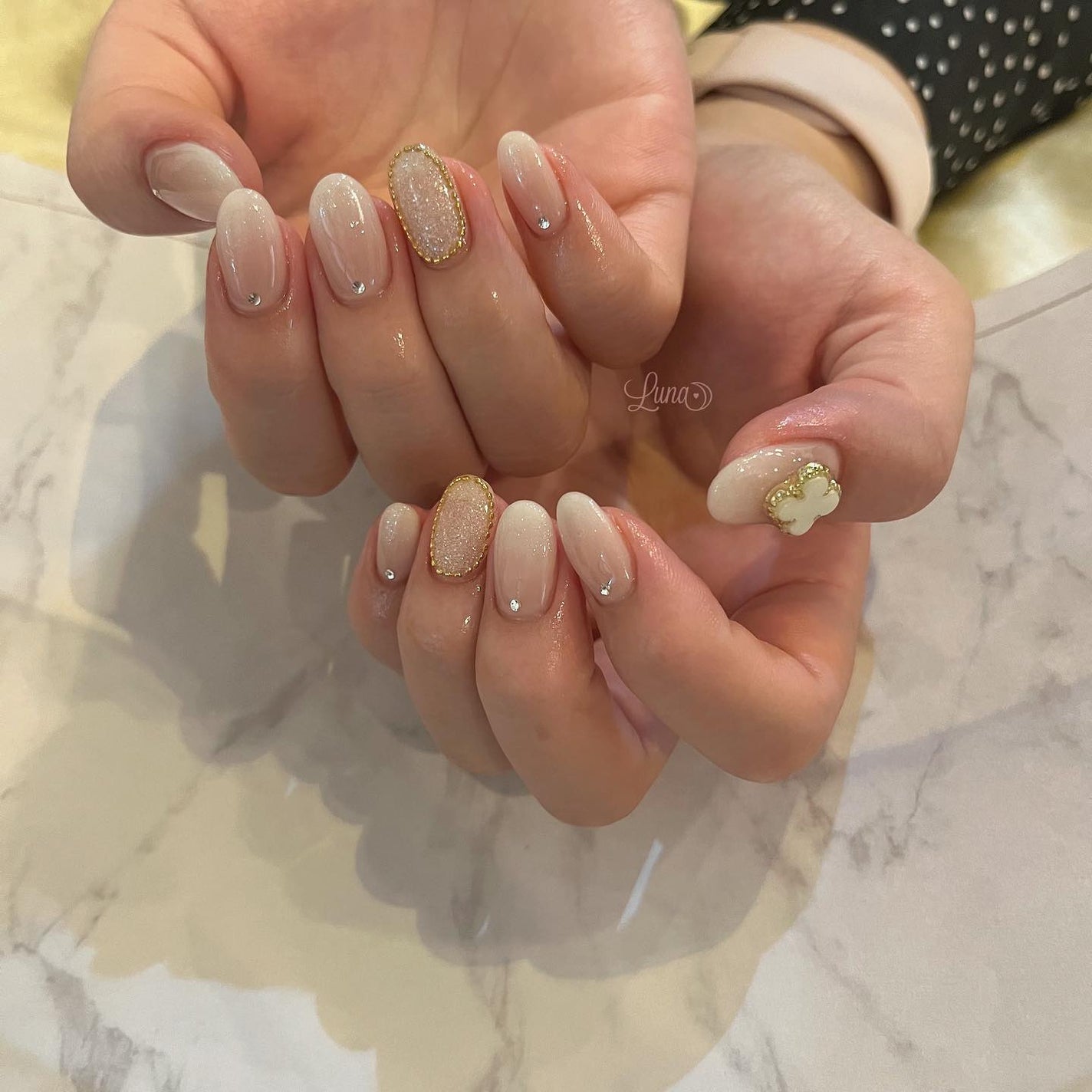 Iuna. Mizuki on LIPS 「.ベイビーブーマー🩰#nail#nailstagram#gel..」(1枚目)