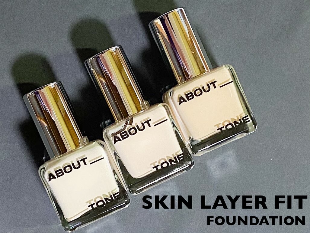 スキンレイヤーフィットファンデーション/ABOUT TONE/リキッドファンデーションを使ったクチコミ（2枚目）