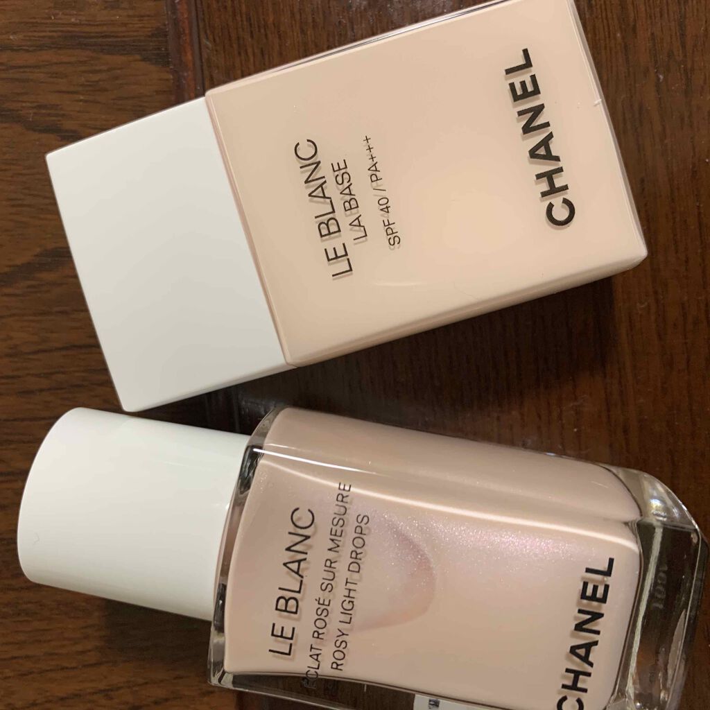ル ブラン ロージー ドロップス/CHANEL/リキッドハイライトを使ったクチコミ（1枚目）