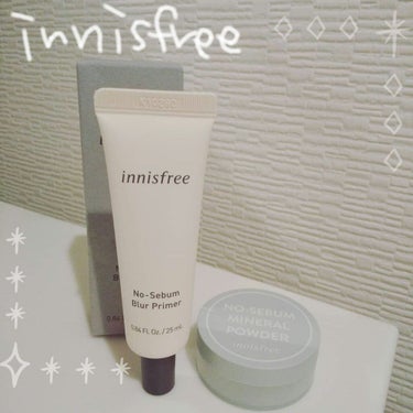 innisfree ノーセバム ブラープライマーのクチコミ「innisfree♚
・No-sebum Blur Primer
・No-sebum mine.....」（1枚目）