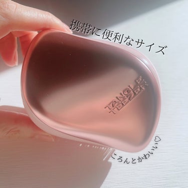 コンパクトスタイラー マットピンククローム/TANGLE TEEZER/ヘアブラシを使ったクチコミ（3枚目）