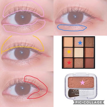 UR GLAM　BLOOMING EYE COLOR PALETTE/U R GLAM/アイシャドウパレットを使ったクチコミ（2枚目）