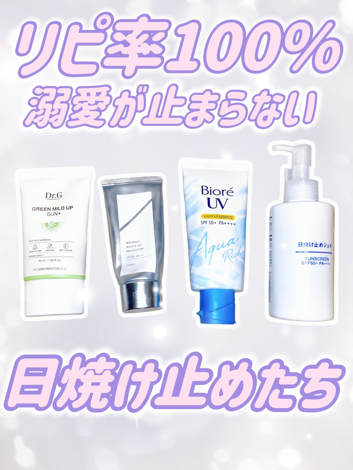 日焼け止めジェル　ＳＰＦ５０＋/無印良品/日焼け止めジェルを使ったクチコミ（1枚目）