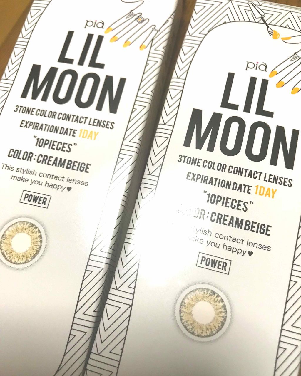 LIL MOON 1day クリームベージュ/LILMOON/ワンデー（１DAY）カラコンを使ったクチコミ（1枚目）