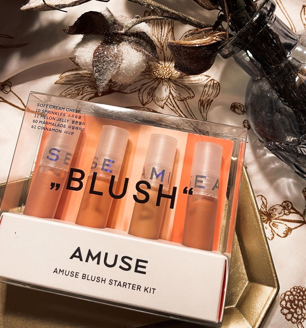 ミニブラッシュキット/AMUSE/リキッドチークを使ったクチコミ(1枚目)