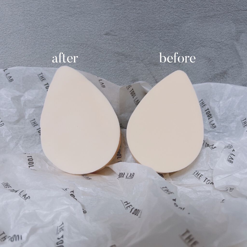 ハイドロ メイクアップスポンジ ウォータードロップ/THE TOOL LAB/パフ・スポンジを使ったクチコミ(2枚目)