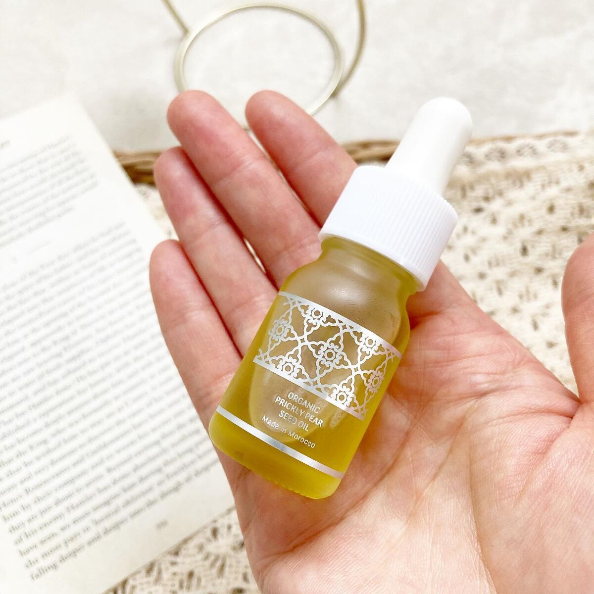 モロッコ100%オーガニック ウチワサボテンオイル/Natural Majesty/フェイスオイルを使ったクチコミ(2枚目)