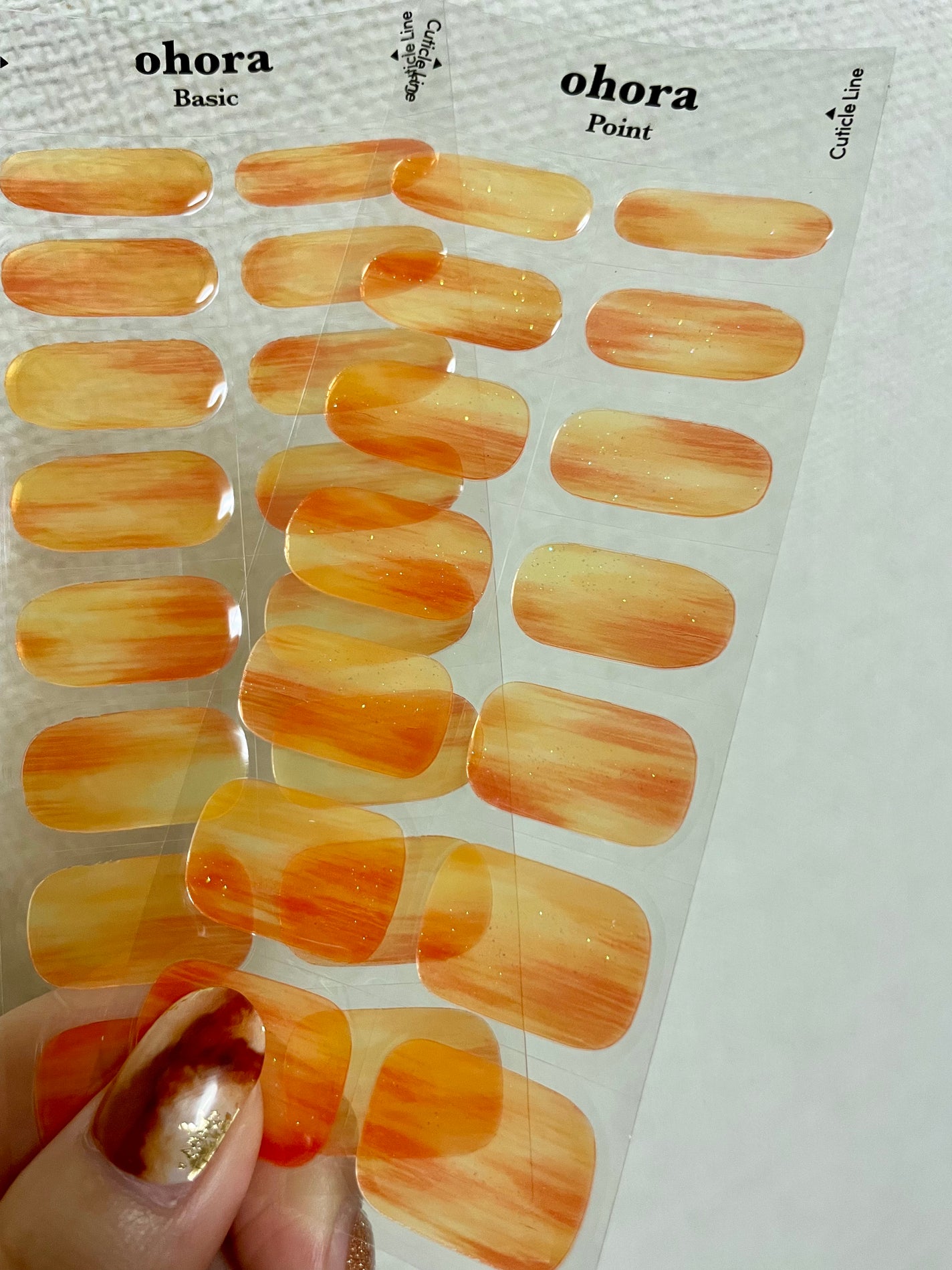 セミキュアジェルネイル(ハンド)/ohora/ネイルシールを使ったクチコミ(1枚目)