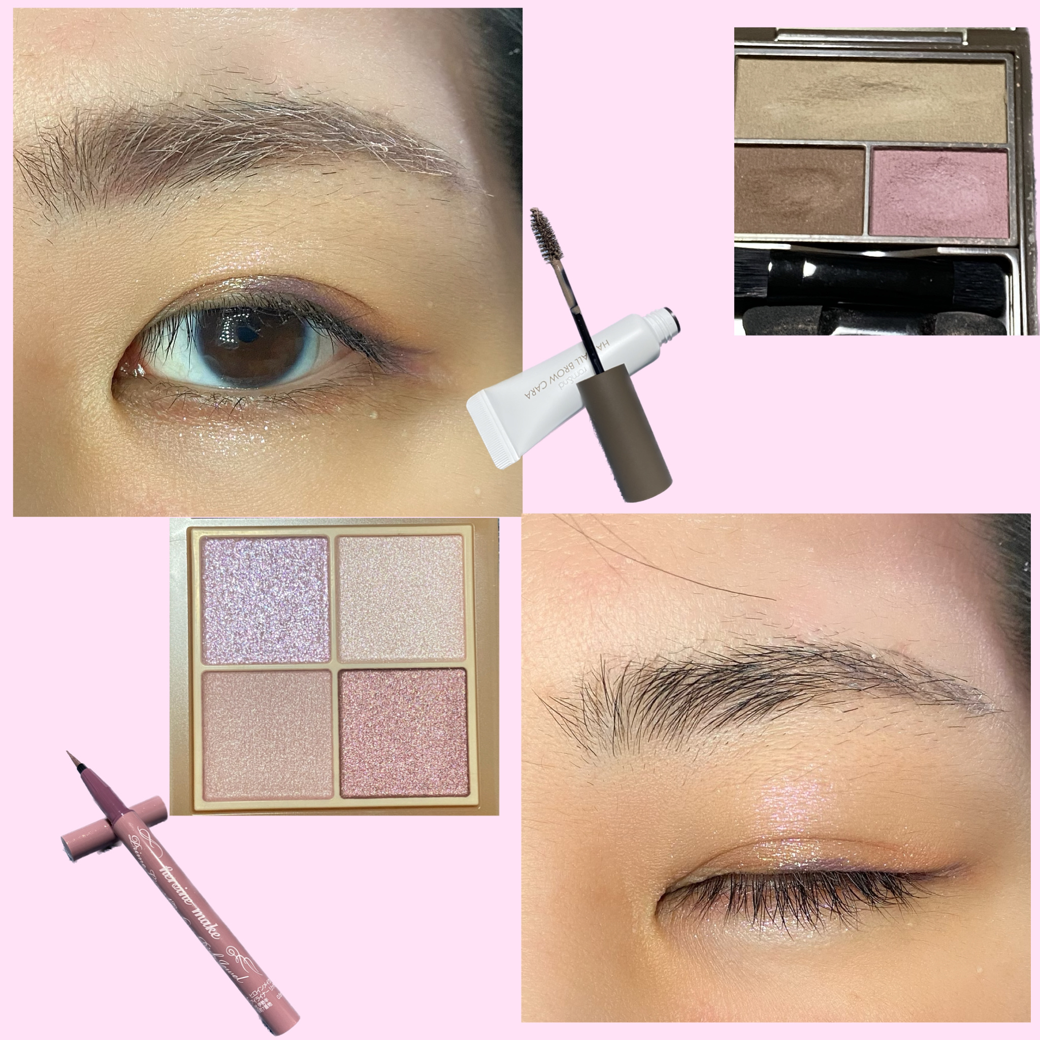 ハンオールブロウカラ/rom&nd/眉マスカラを使ったクチコミ（2枚目）