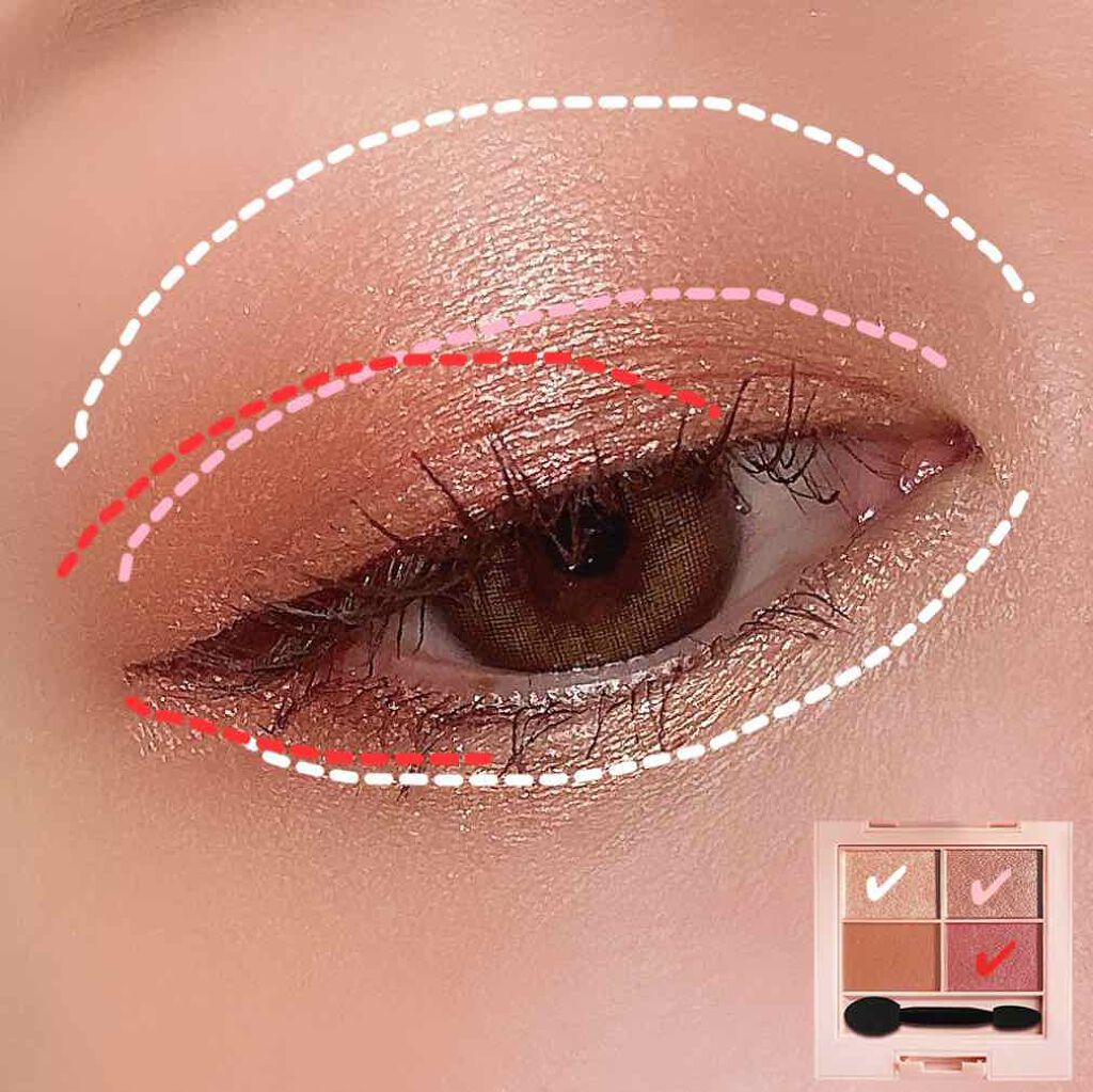 イロアソビ 4色アイパレット/iroasobi/アイシャドウパレットを使ったクチコミ（2枚目）