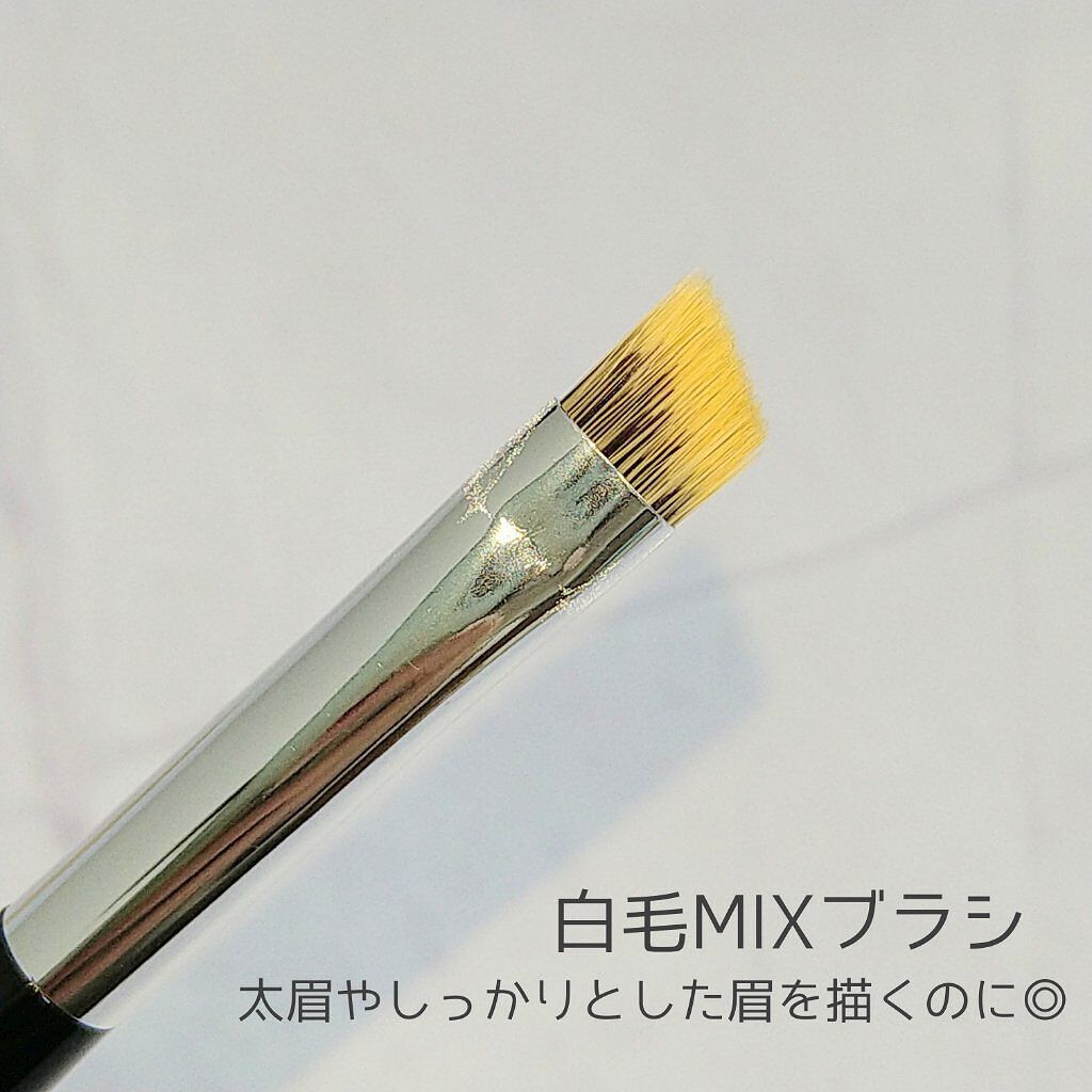 ダブルエンドアイブロウブラシ熊野筆/＆be/メイクブラシを使ったクチコミ（2枚目）
