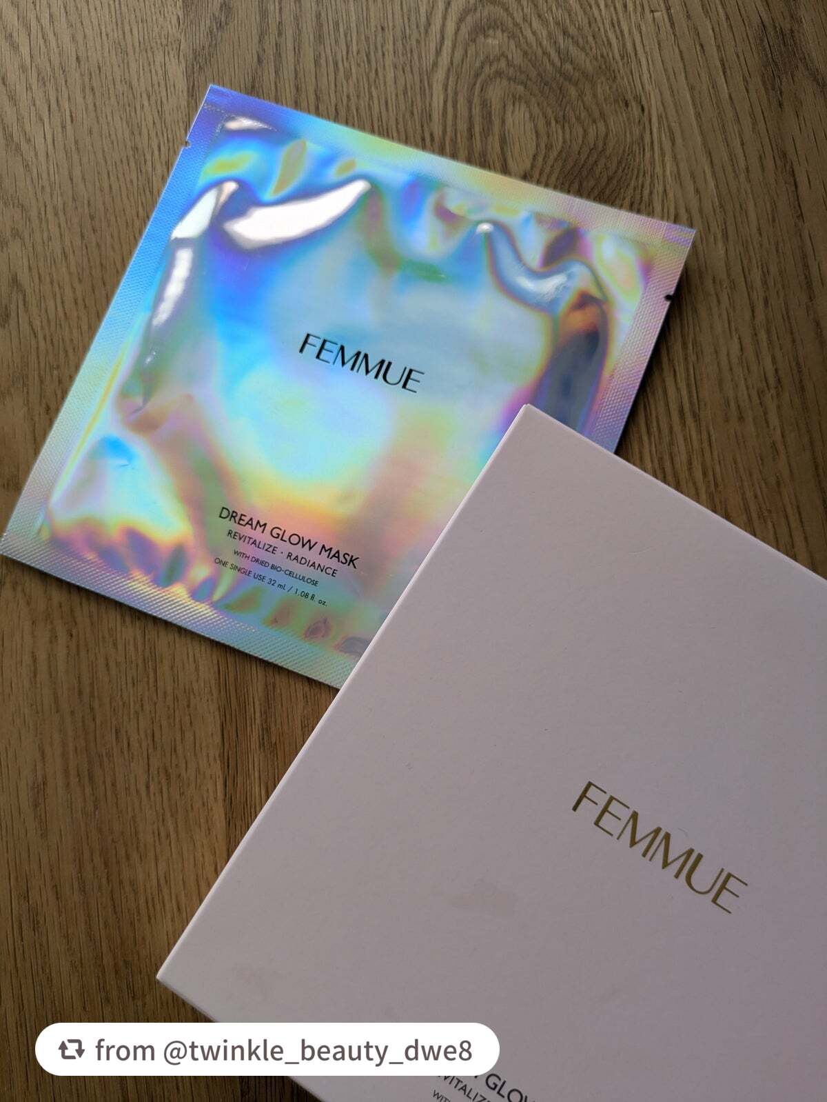 ドリームグロウマスク RR(透明感・キメ)/FEMMUE/シートマスク・パックを使ったクチコミ(1枚目)