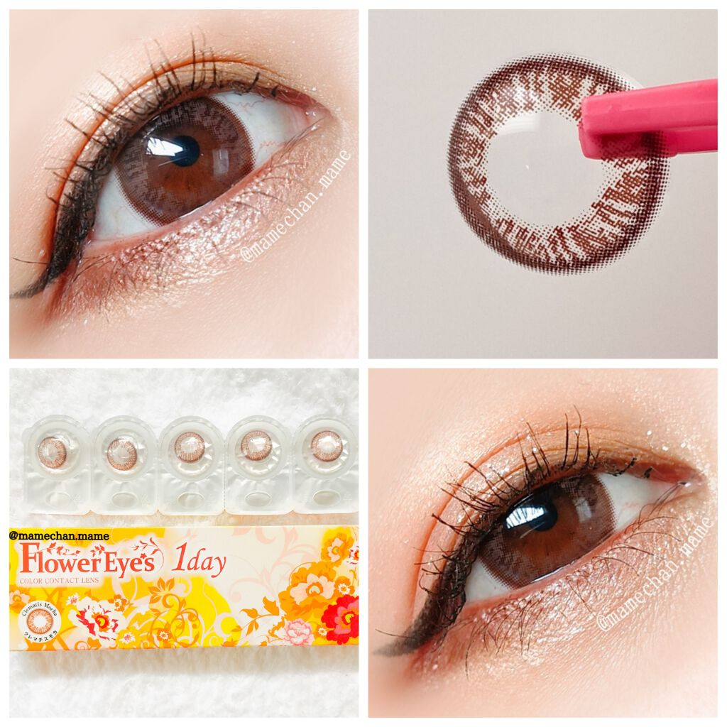 フラワーアイズ ワンデー/株式会社ビューフロンティア/ワンデー(1DAY)カラコンを使ったクチコミ(1枚目)