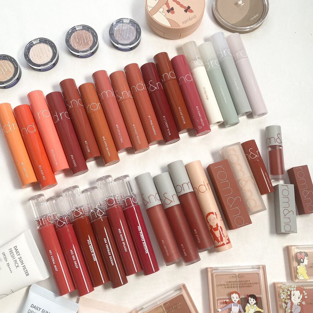 ジューシーラスティングティント/rom&nd/リップティントを使ったクチコミ（2枚目）