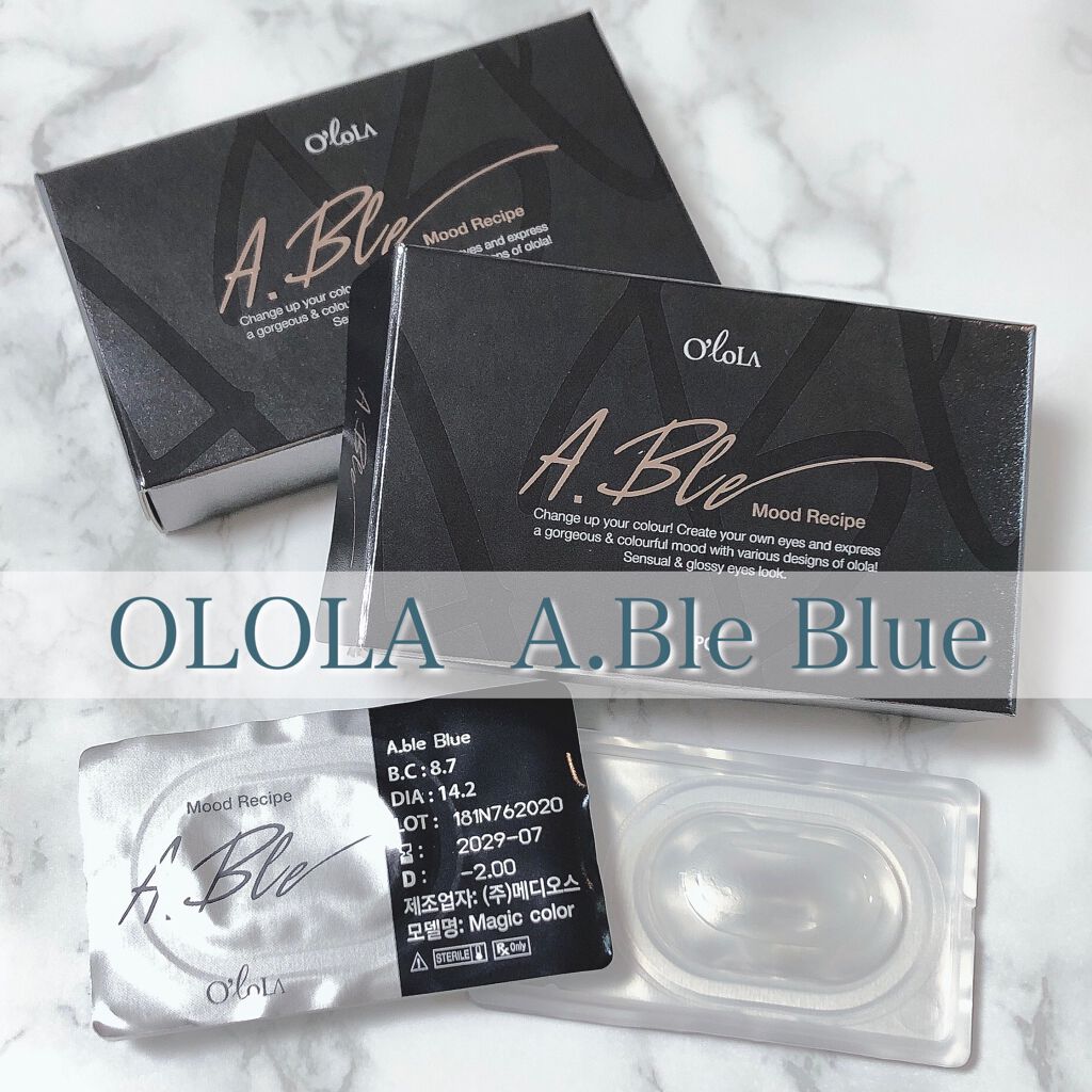 エーブルグレー(A.ble Gray)/OLOLA/カラーコンタクトレンズを使ったクチコミ(4枚目)