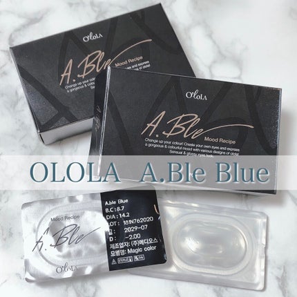 エーブルグレー(A.ble Gray)/OLOLA/カラーコンタクトレンズを使ったクチコミ(4枚目)