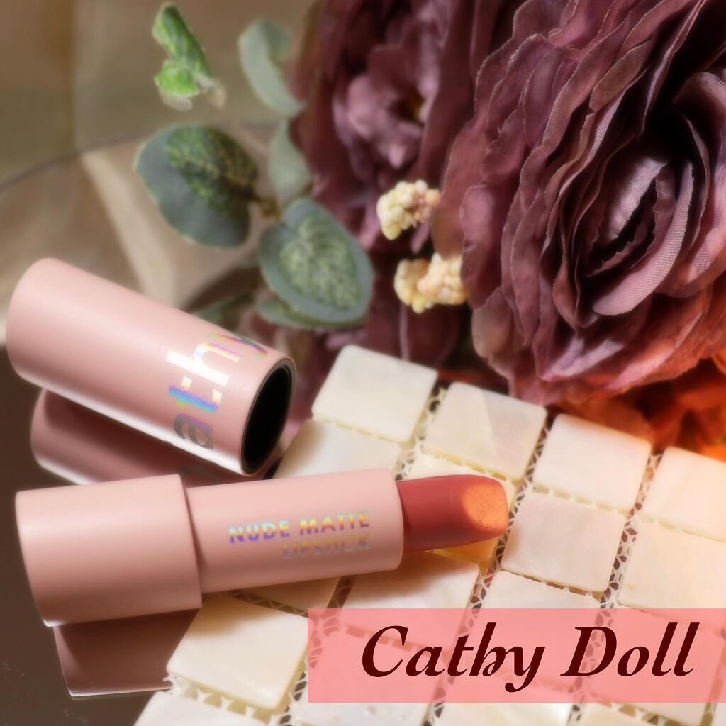 ヌードマットリップスティック/CathyDoll/口紅を使ったクチコミ（1枚目）