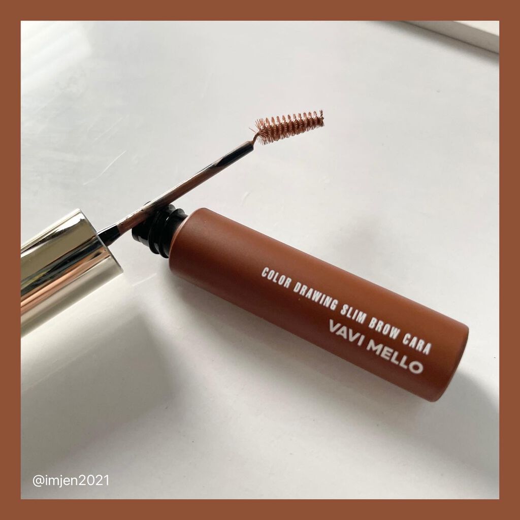 カラードローイングスリムブロウカラ/VAVI MELLO/眉マスカラを使ったクチコミ(3枚目)
