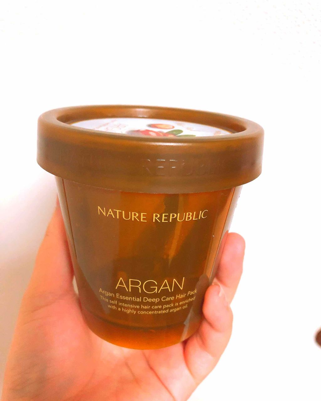 アルガンエッセンシャル ディープケアヘアパック/ネイチャーリパブリック/ヘアマスク・ヘアパックを使ったクチコミ（2枚目）