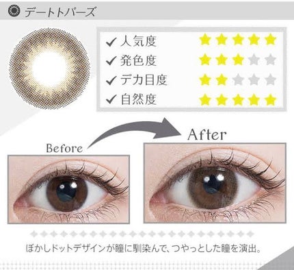 TOPARS TORIC 1day/TOPARDS/ワンデー(1DAY)カラコンを使ったクチコミ(2枚目)