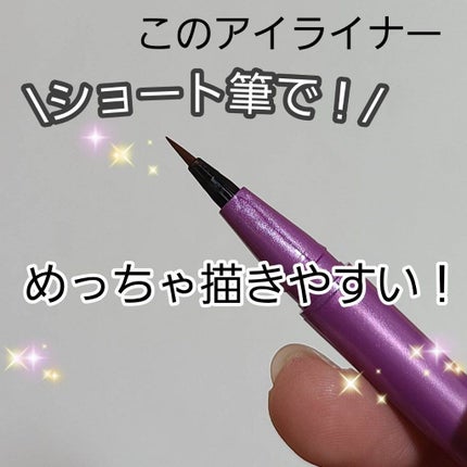 「密着アイライナー」ショート筆リキッド/デジャヴュ/リキッドアイライナーを使ったクチコミ(1枚目)