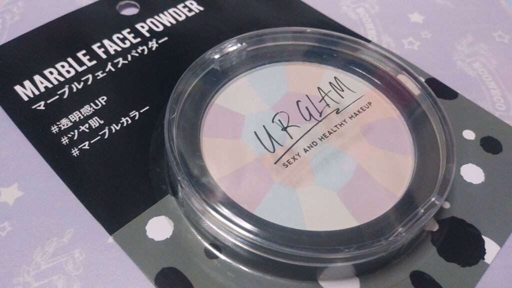 UR GLAM　MARBLE FACE POWDER/U R GLAM/プレストパウダーを使ったクチコミ（1枚目）