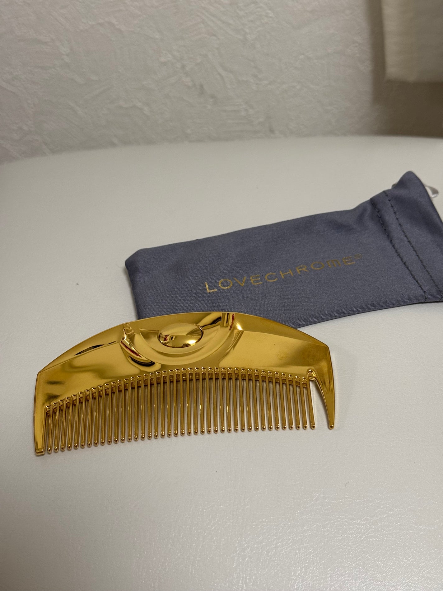 (R)K24GPツキ ゴールド/LOVECHROME/ヘアコームを使ったクチコミ(1枚目)