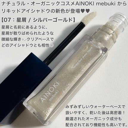 フォレスト フィール シアー リキッド/AINOKI mebuki/リキッドアイシャドウを使ったクチコミ(2枚目)