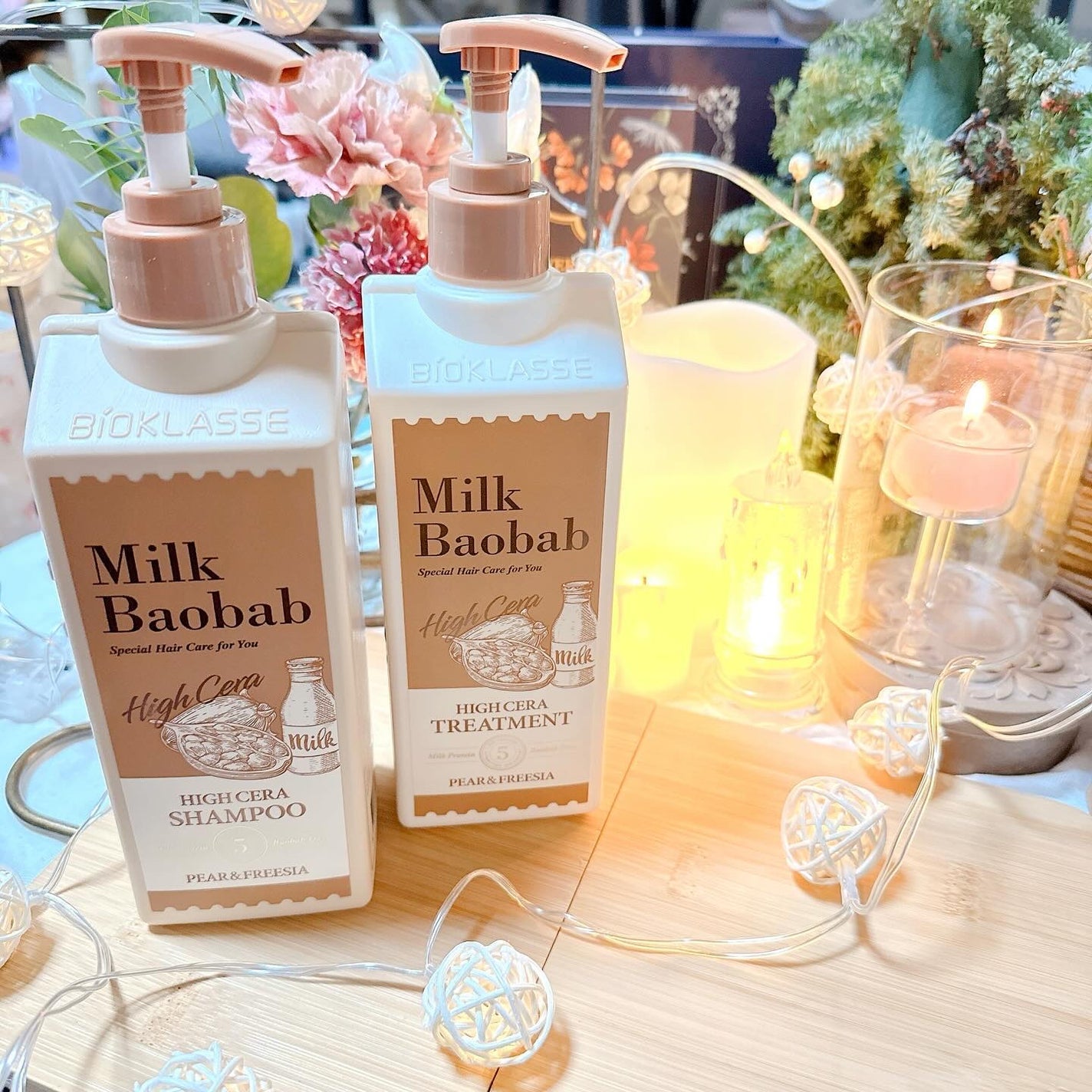 ハイセラ シャンプー / トリートメント ペアー&フリージア/ミルクバオバブ/シャンプー・コンディショナーを使ったクチコミ(1枚目)