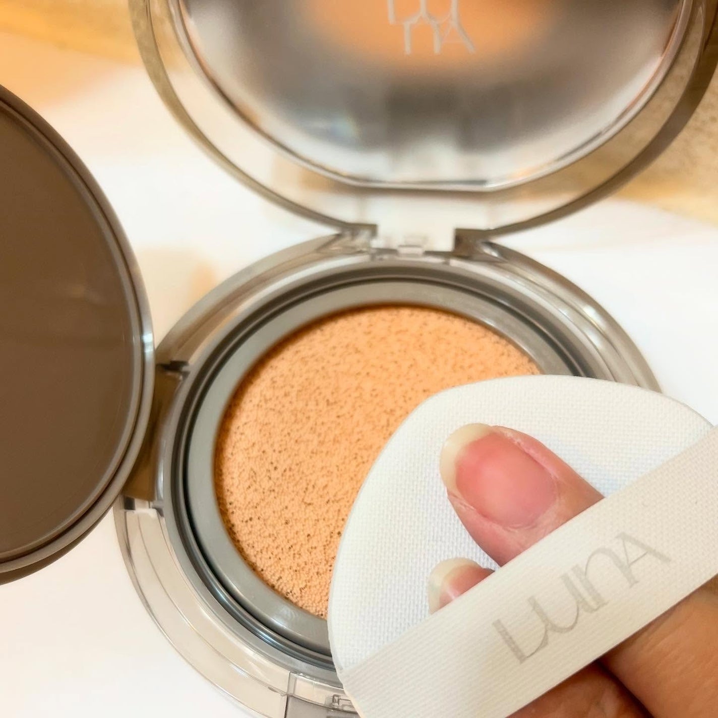 ブラーカバークッション/LUNA/クッションファンデーションを使ったクチコミ(4枚目)