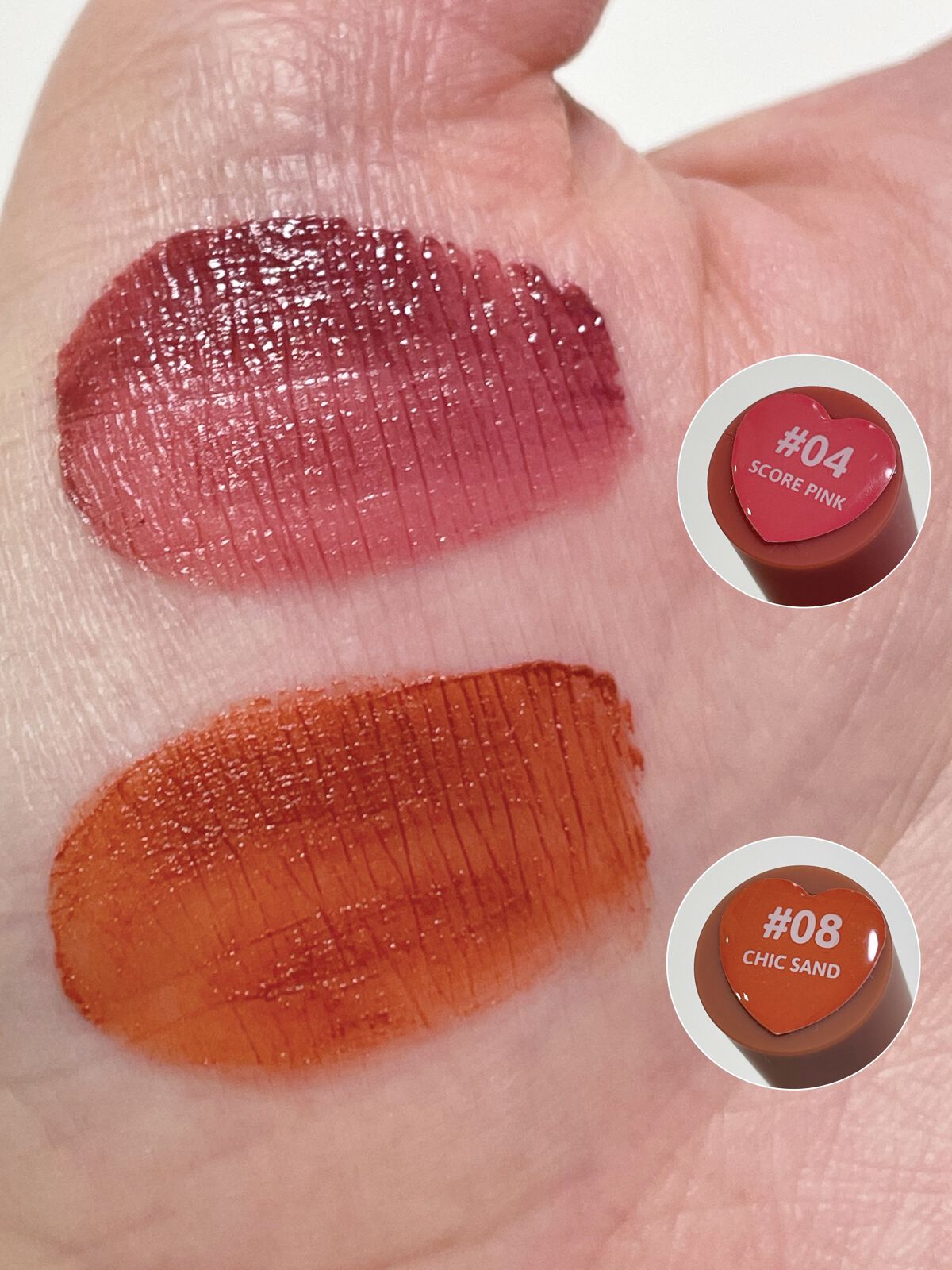 リップアンドチーク ヌードマットティント 08 シックサンド(Chic Sand)/CathyDoll/リップティントを使ったクチコミ（3枚目）