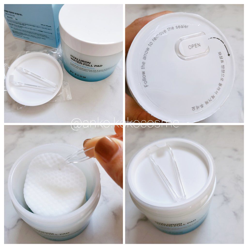 ヒアルロンウォーターフルパッド/BY ECOM/トナーパッドを使ったクチコミ（2枚目）