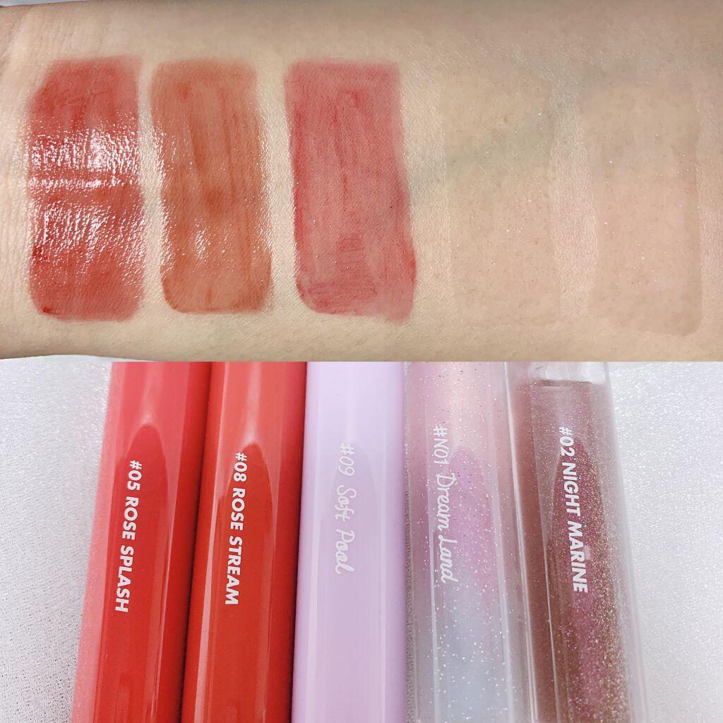 ジューシーラスティングティント/rom&nd/リップティントを使ったクチコミ（3枚目）