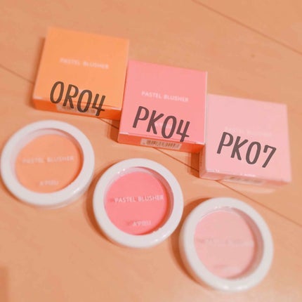 アピュー パステルブラッシャー/A’pieu/パウダーチークを使ったクチコミ(1枚目)