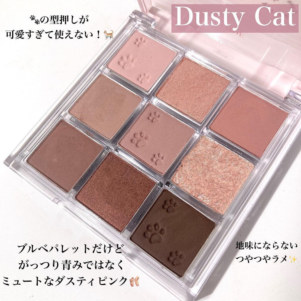 プレイカラーアイズ ダスティキャット/ETUDE/アイシャドウパレットを使ったクチコミ(5枚目)