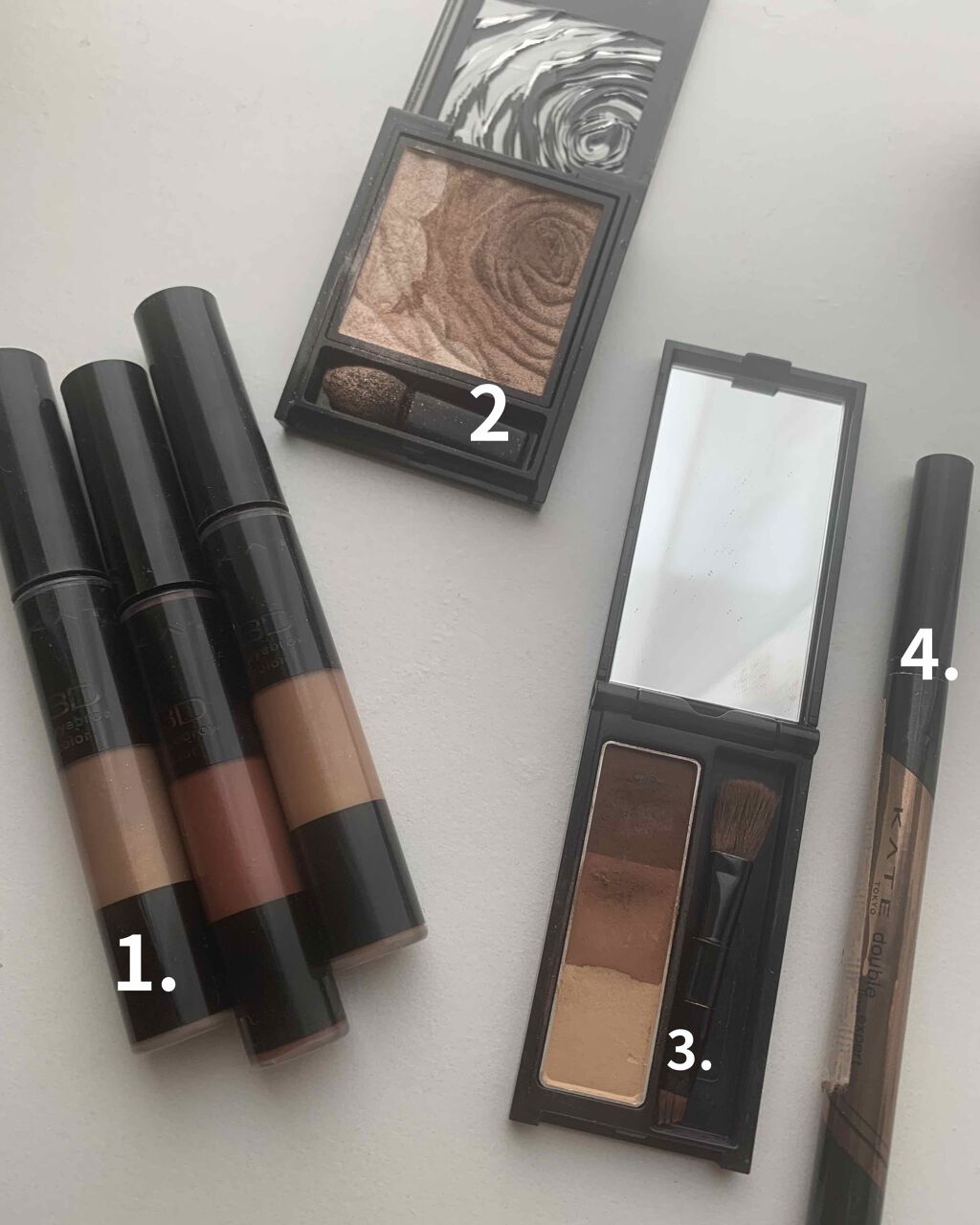 ダークローズシャドウ/KATE/アイシャドウパレットを使ったクチコミ（2枚目）