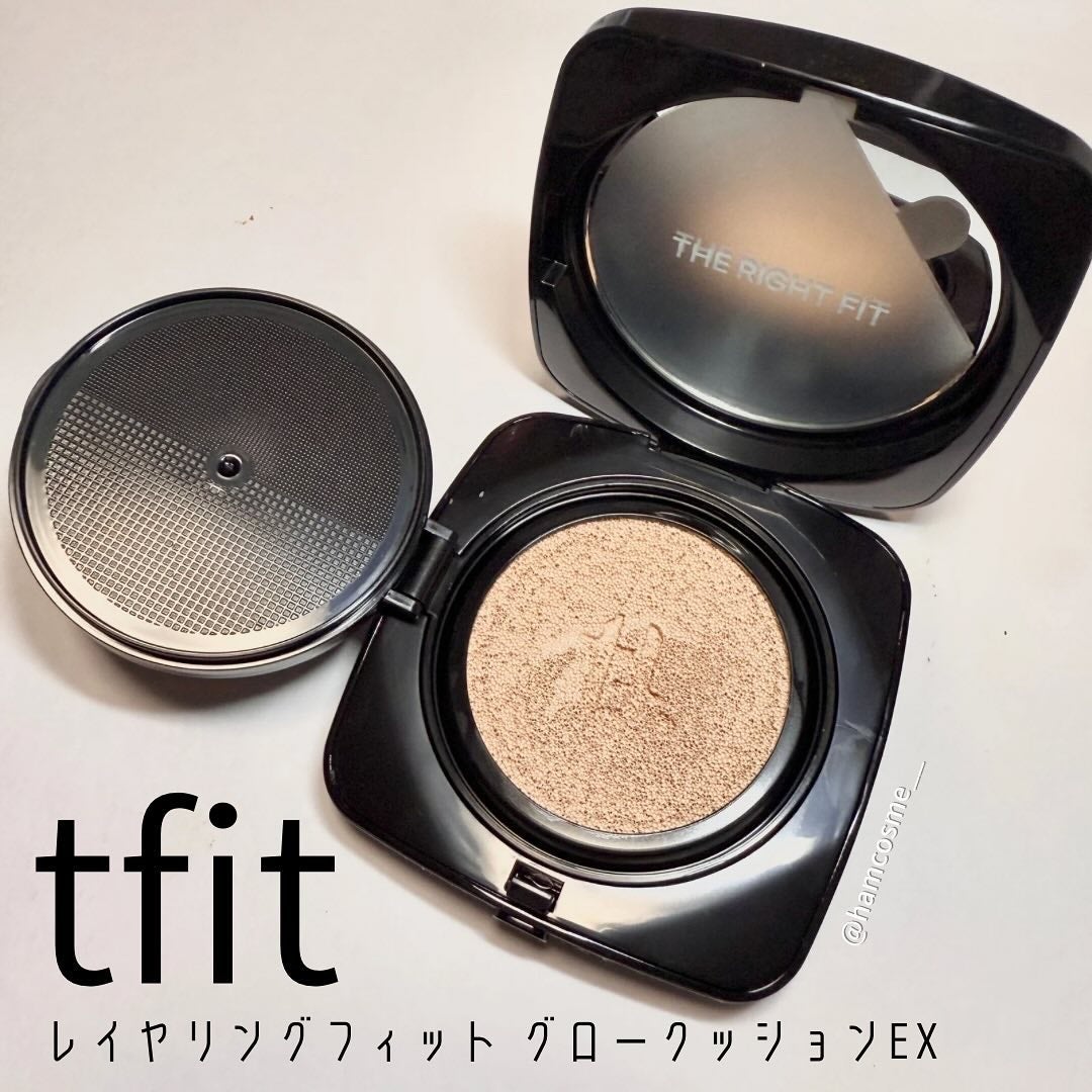 レイヤリングフィット グロークッションEX/TFIT/クッションファンデーションを使ったクチコミ(3枚目)