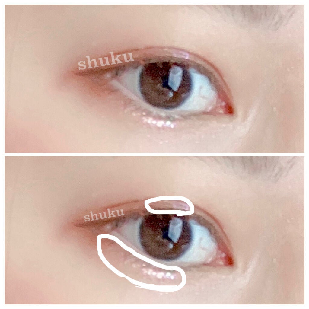 リキッド グリッター シャドウ/rom&nd/グリッターを使ったクチコミ(3枚目)