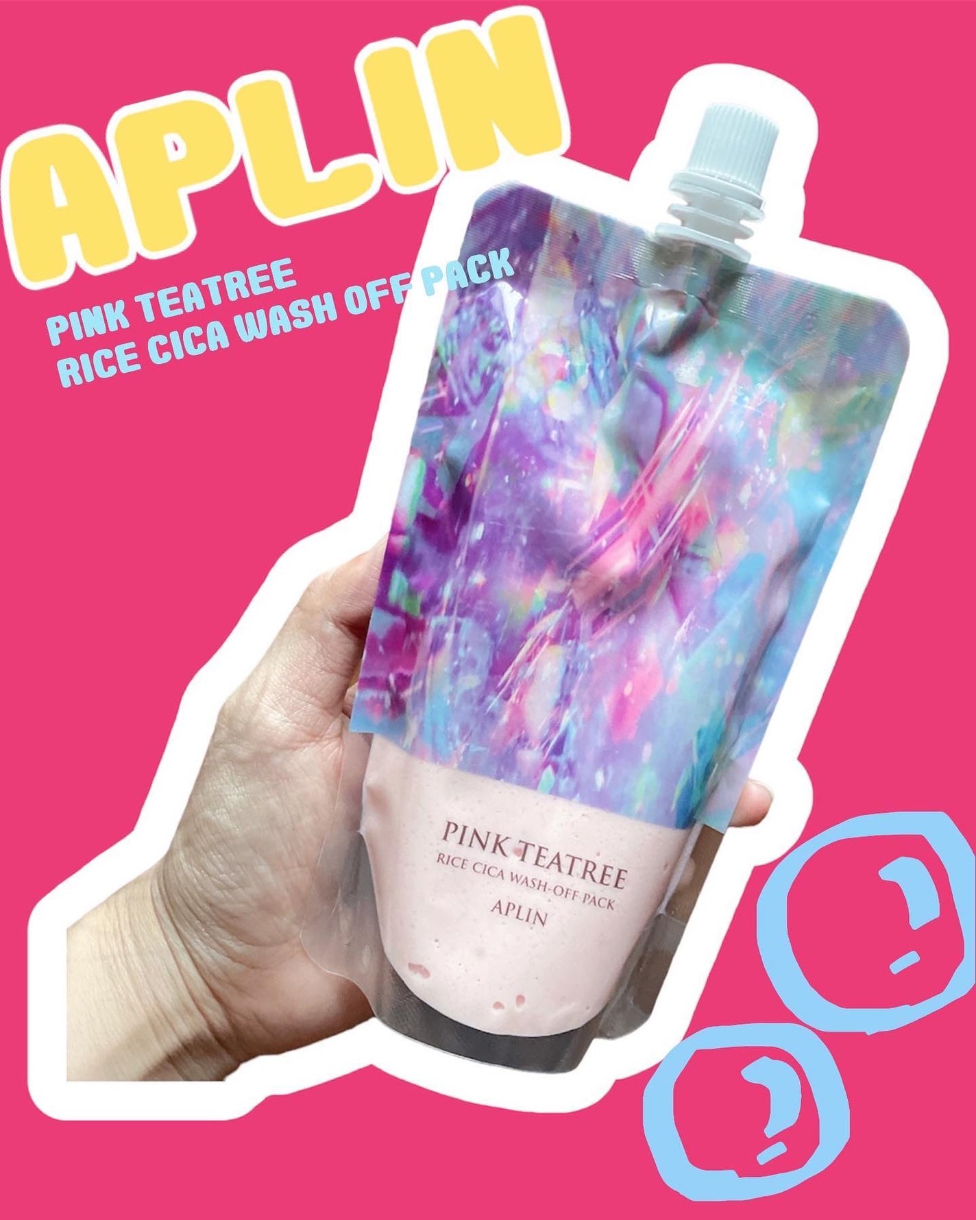 ピンクティーツリーライスシカウォッシュオフパック/APLIN/洗い流すパック・マスクを使ったクチコミ(1枚目)
