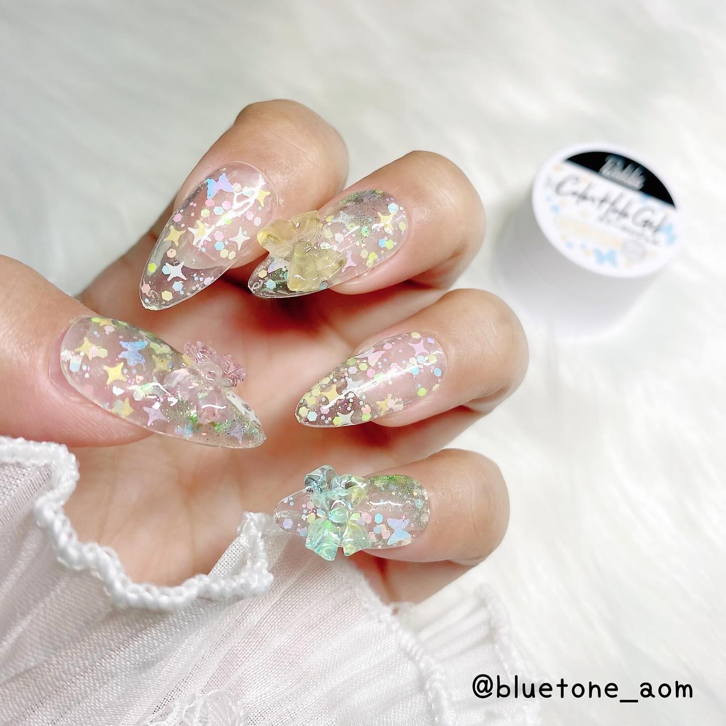 パルP カラーホロジェル/parkikoi/ジェルネイルを使ったクチコミ（3枚目）